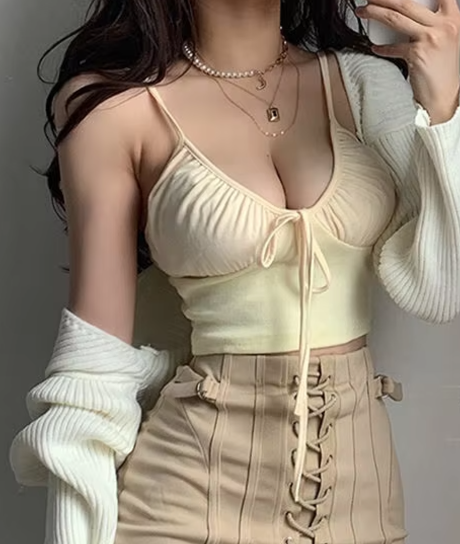 looksgoodonHER Deep Tie Crop